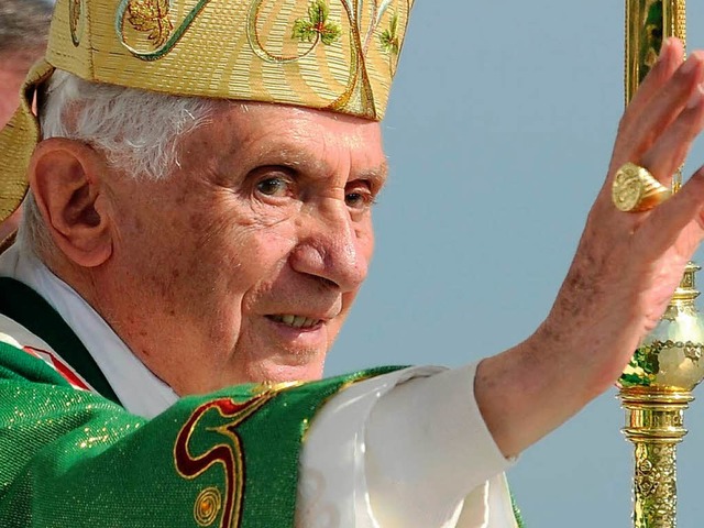 Teurer Besuch: Papst Benedikt in Freiburg.  | Foto: BZ