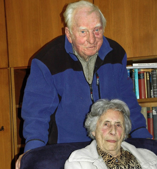 Seit 65 Jahren ein Paar: Madeleine und Wolfgang Fischer.   | Foto: F.Kiefer
