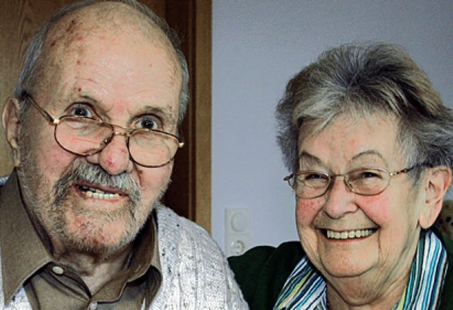 Christel und Eugen Balzer sind 60 Jahre verheiratet.   | Foto: e. Korinth