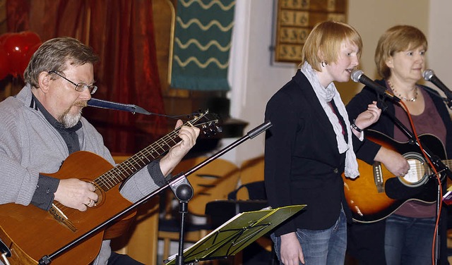 Love, love, love mit Martin Lampeitl a...eitl (von links) in der Christuskirche  | Foto: Heidi Fssel