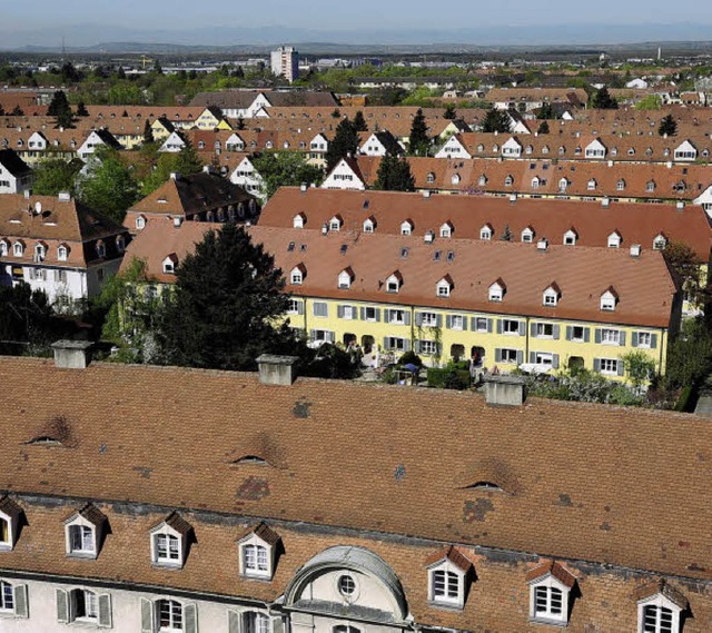 Reihenhuser in der Haslacher Gartenst...nige knnten bald zum Verkauf stehen.   | Foto: Ingo Schneider