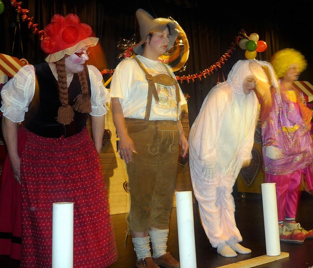 &#8222;Schiebudenfiguren&#8220; beim ...hen Gresger  &#8222;Jahrmarkt&#8220;.   | Foto: Grether