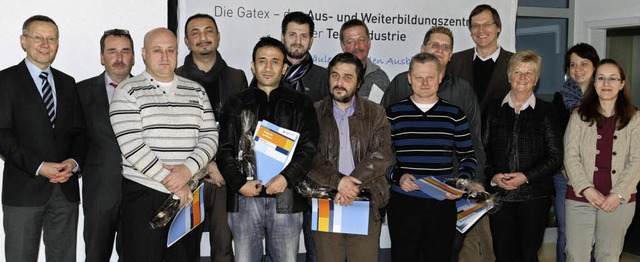 Acht Maschinen- und Anlagefhrer erhie...ademie der Handwerkskammer Freiburg.    | Foto: Frank Linke