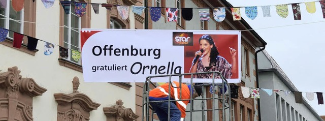 Ornella Banner Rathaus Karl Klble, TBO, Technische Betriebe Offenburg  | Foto: Ralf Burgmaier