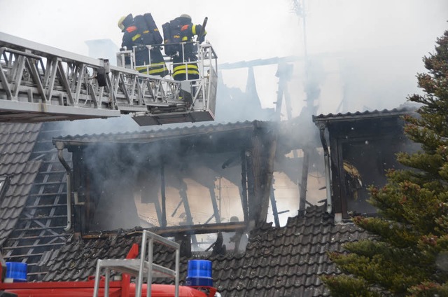Das Feuer in dem Wohnhaus in der Panor...ar, was genau den Brand ausgelst hat.  | Foto: Gerhard Walser
