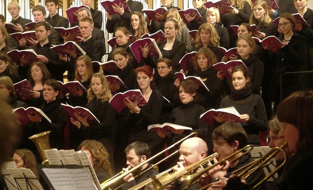 Evangelische Studentenkantorei Freiburg und  Ars Viva Ensemble in  Schopfheim   | Foto: Roswitha Frey