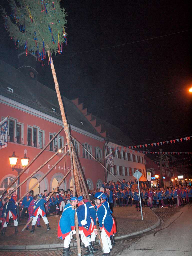 Narrenbaumstellen in Kenzingen