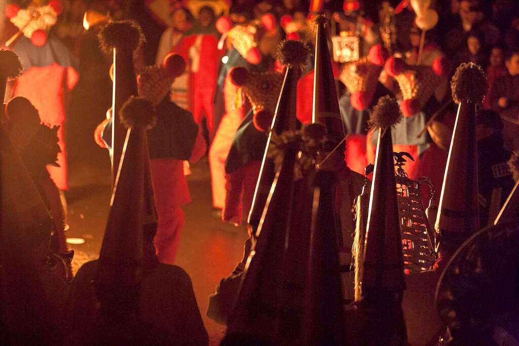 Schaurig-schön: Der Fackelumzug der Schuttig am Fasnetssonntag in Elzach Schaurig-schön: Der Fackelumzug der Schuttig am Fasnetssonntag in Elzach