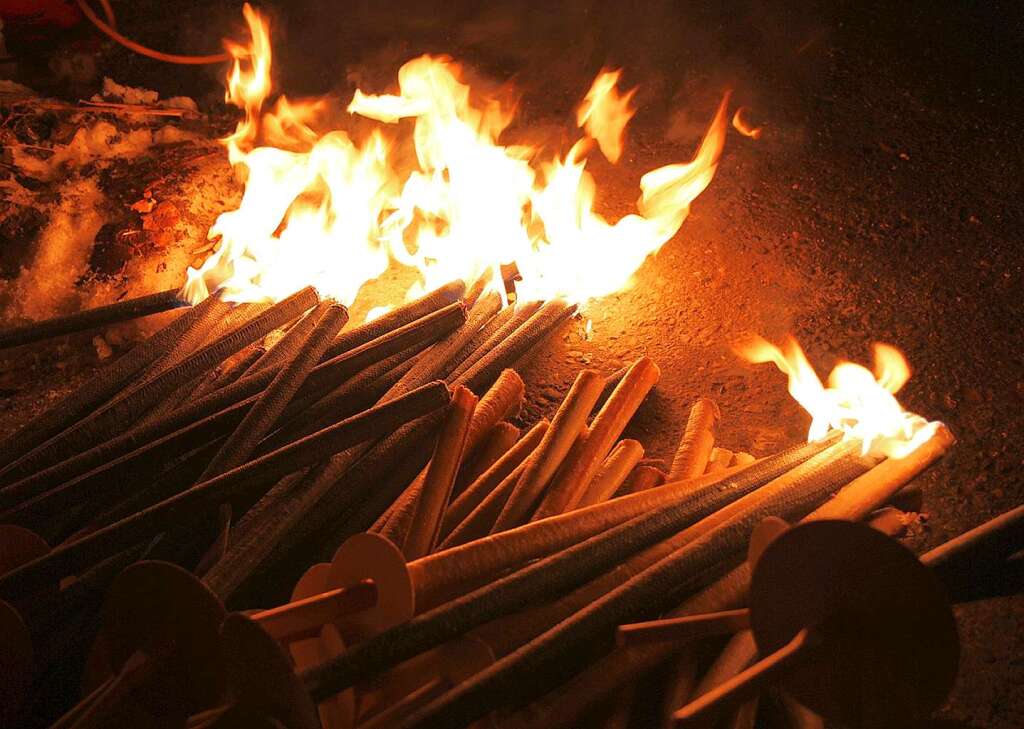 Fackelumzug in Niederwinden. Fackelumzug in Niederwinden.
