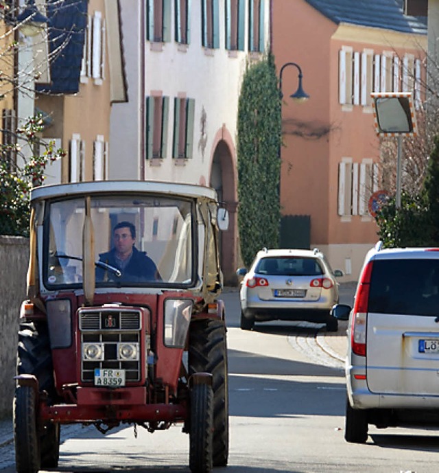 Hufig zugeparkt: die Ellengurt in Auggen  | Foto: umiger