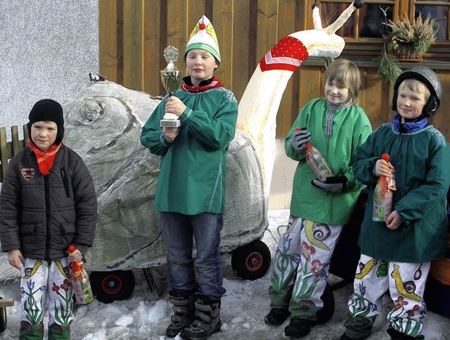 Die Teilnehmer beim diesjhrigen Schne...as Pfeifer (3.), Philipp Pfeifer (2.)   | Foto: Norbert Kriegl
