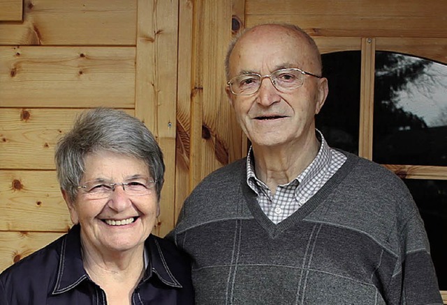 Seit 50 Jahren ein glckliches Paar: Rosa und Lorenz Engel  | Foto: hans spengler