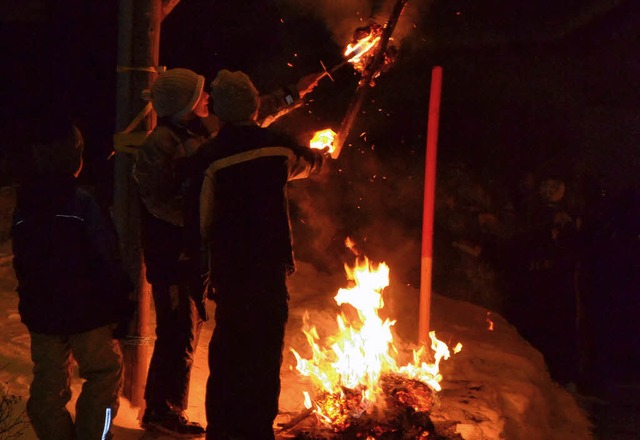 Am Galgen hauchte die Fasnacht ihr Leben aus.  | Foto: Lisa Koschoreck