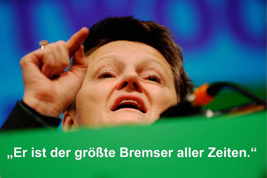 Grnen-Bundestagsfraktionschefin Renate Knast zu FDP-Chef und Wirtschaftsminister Rsler