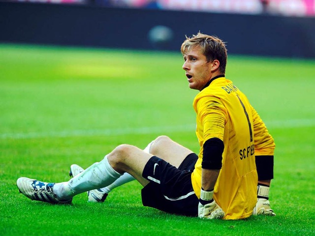 Oliver Baumann, Torhter beim SC Freiburg.  | Foto: Meinrad Schn