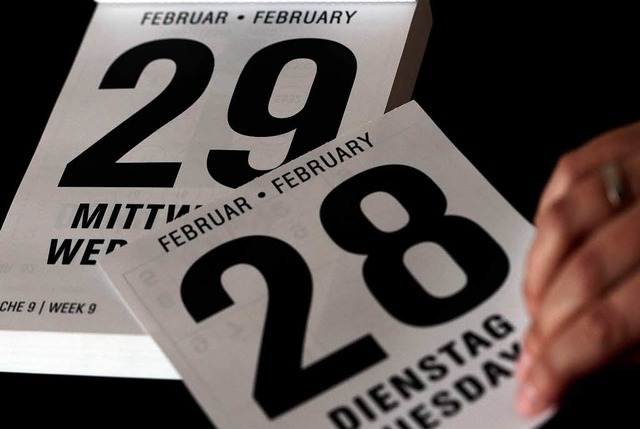 Der 29. Februar 2012 ist ein Schalttag   | Foto: DPA