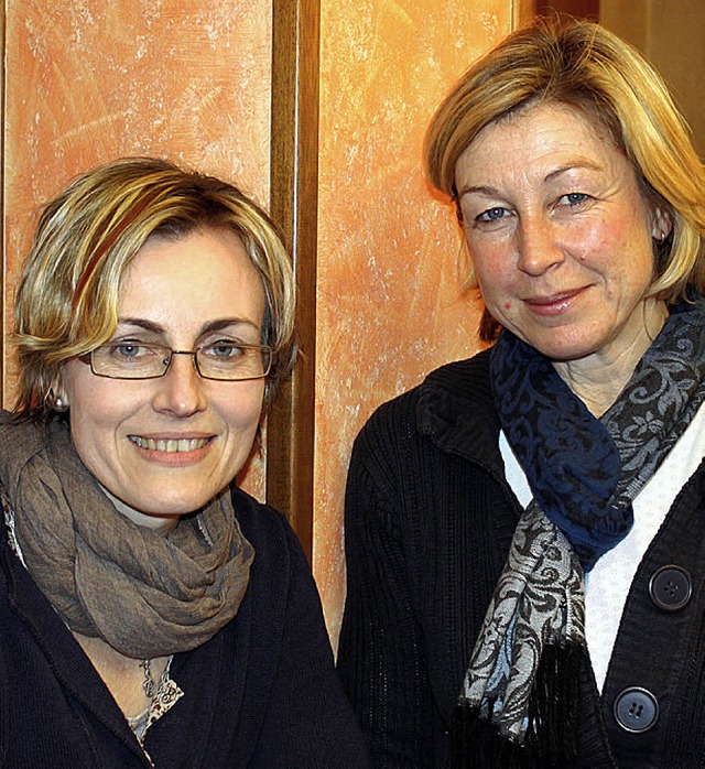 Andrea Rudolf (links) und Leiterin Andrea Wild  | Foto: Cornelia Liebwein