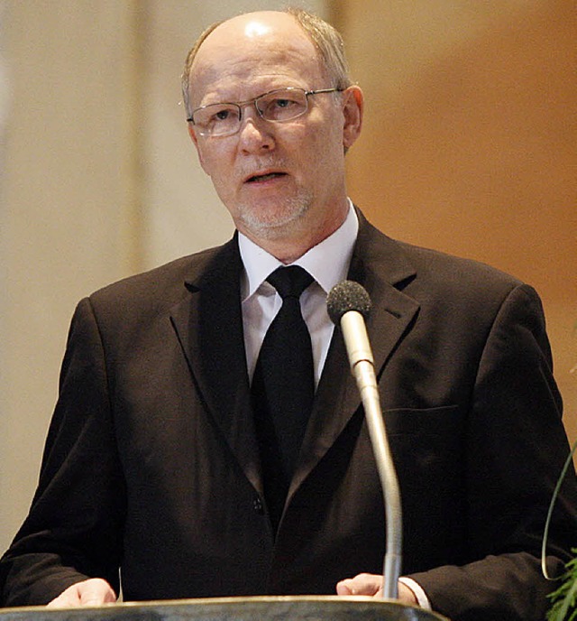 Brgermeister Armin Roesner sprach vom Vermissen.  | Foto: Bastian Henning