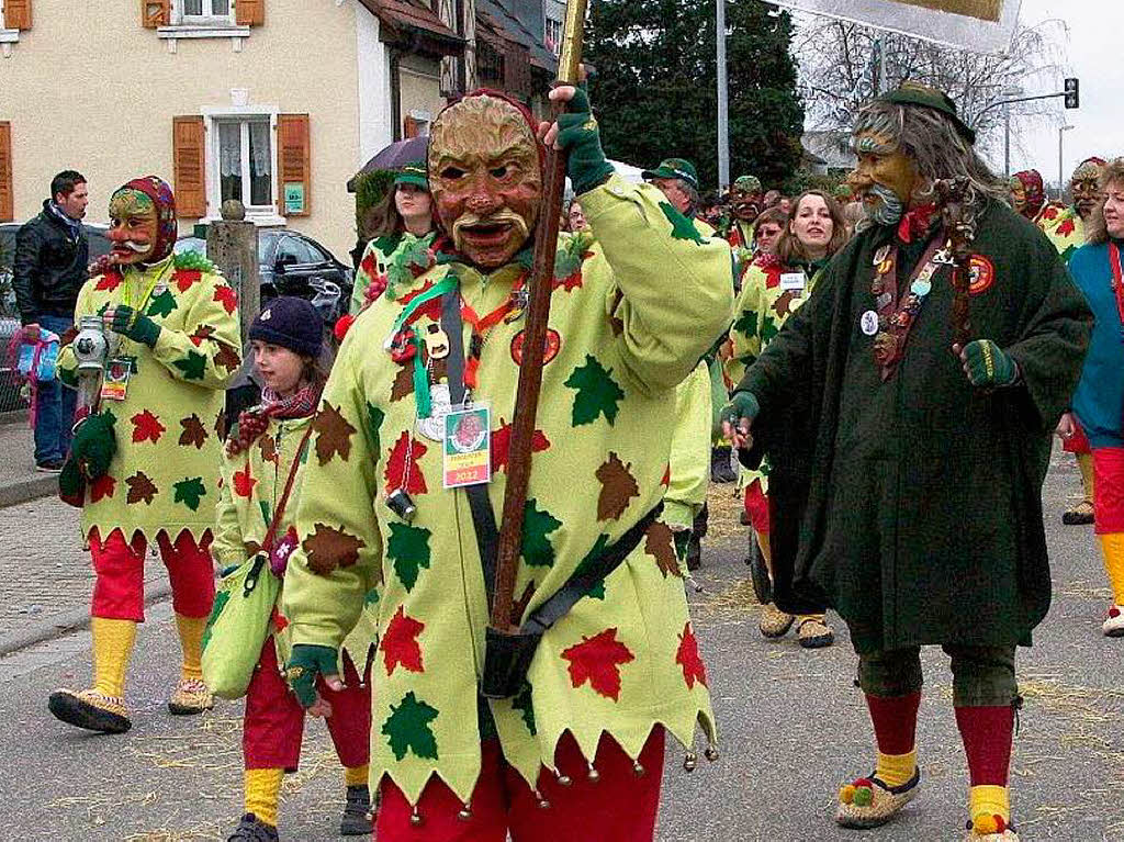 Auch die Krozinger Rebgeister kamen nach Schallstadt.