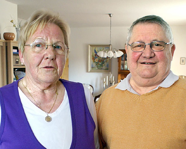 Maria Anna und Conrad Weinrich sind heute genau seit 50 Jahren verheiratet.   | Foto: Werner Probst