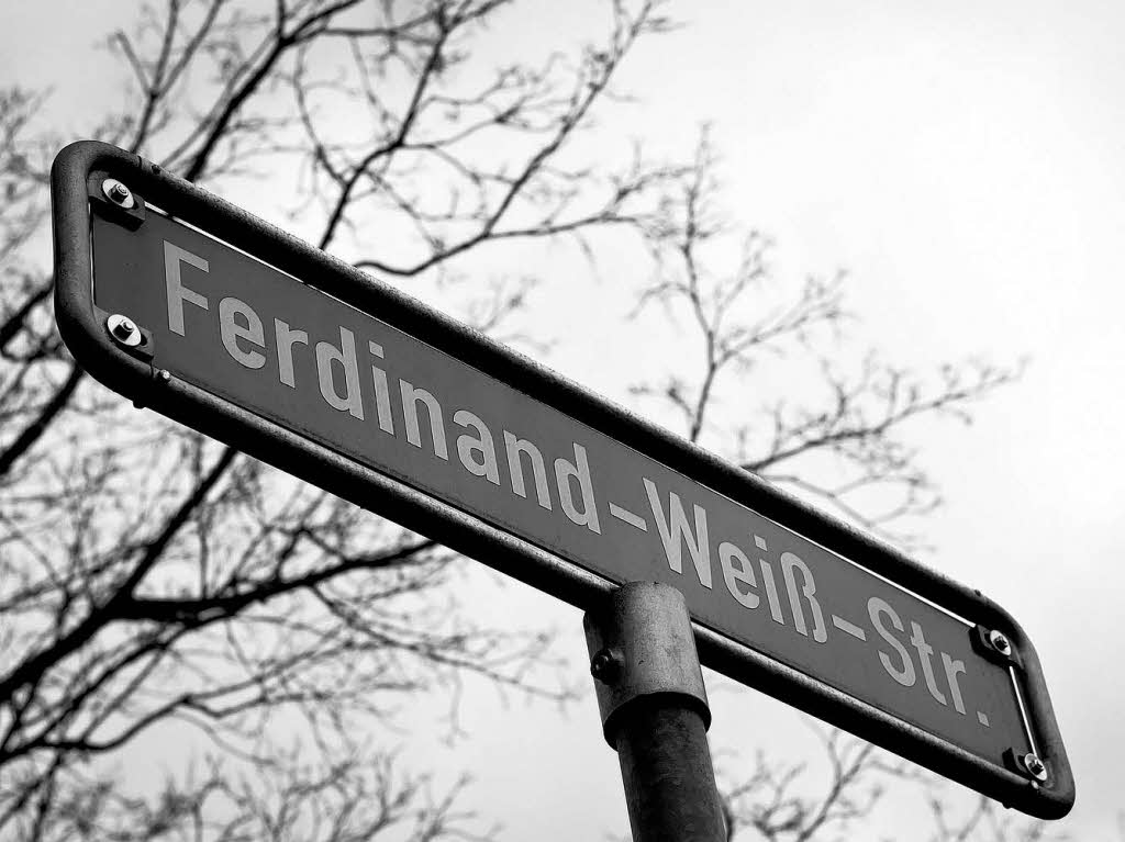 Ferdinand-Wei-Strae in Schwarz-Wei