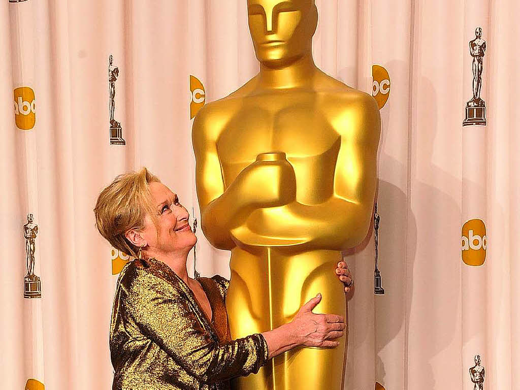 Meryl Streep, ausgezeichnet als beste Darstellerin fr „The Iron Lady“.