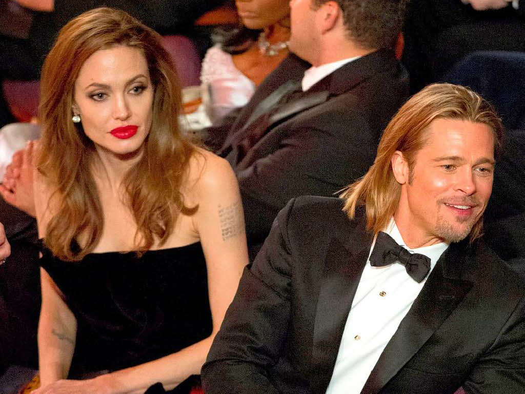 Der Oscar-nominierte Brad Pitt mit Ehefrau Angelina Jolie.