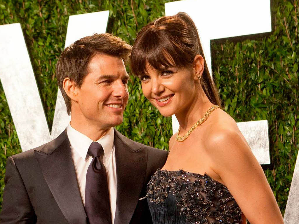 Katie Holmes and Tom Cruise bei der Oscar Party.