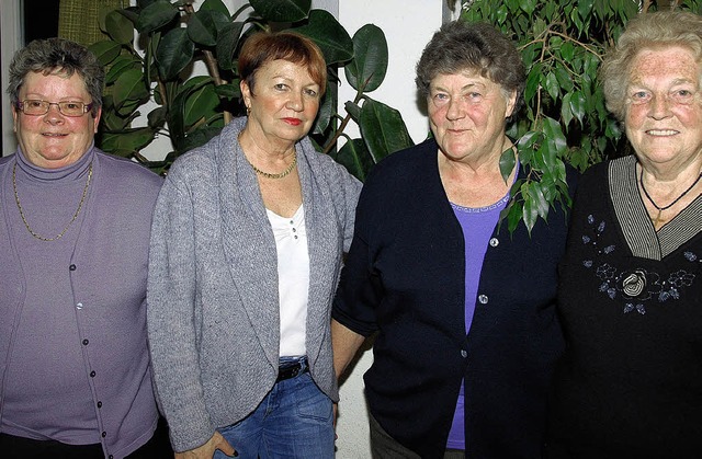 Vorsitzende Marion Hoyka (rechts) zusa...uflsung des Vereins vermieden wurde.   | Foto: Alfred Lins