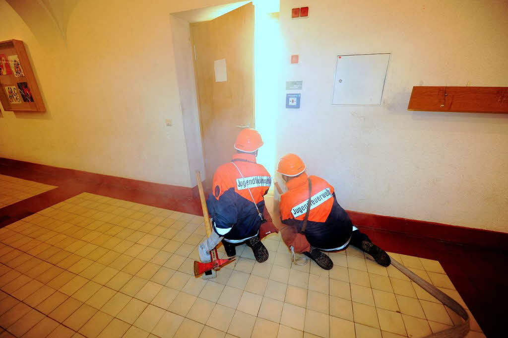 bung der Jugendfeuerwehr Rieselfeld an der Pestalozzi-Realschule in Freiburg.