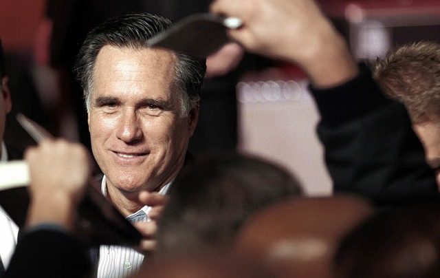 Forderte er einst den Bankrott der US-... Prsidentschaftsbewerber Mitt  Romney  | Foto: dpa