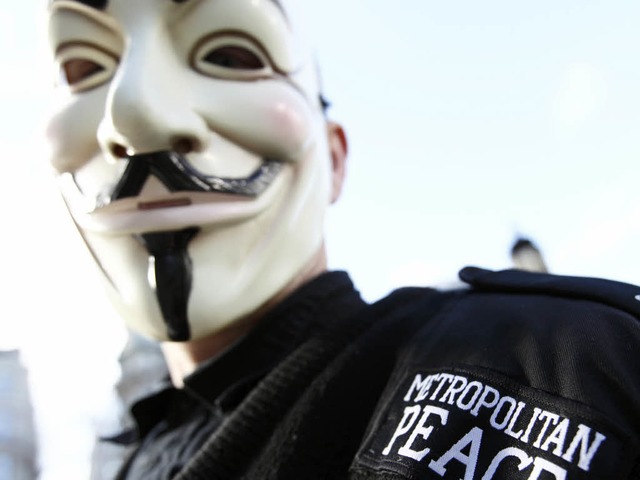 Anonymous-Hacker sollen Internetseiten...kiert und gendert haben. (Symbolbild)  | Foto: AFP