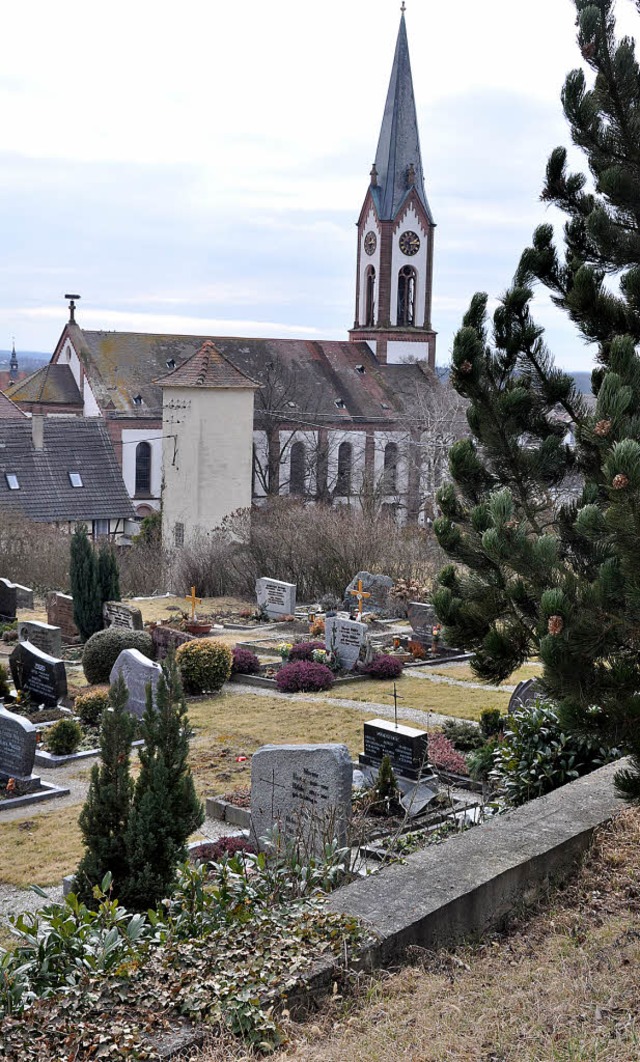 Der Ihringer Friedhof wird in einigen ...ehr Platz fr Urnenbestattungen geben.  | Foto: kai kricheldorff