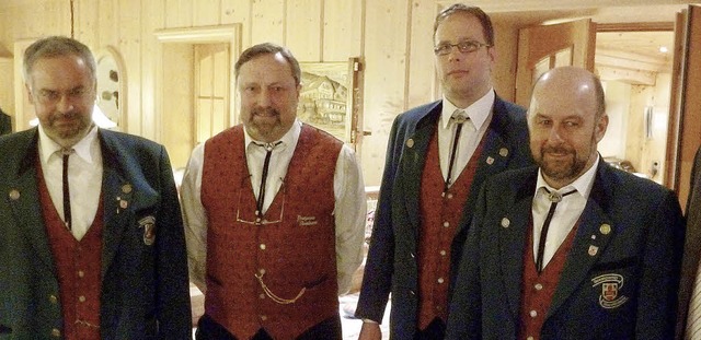 Der  bisherigen Amtsinhaber Hans-Peter...teffe und Ludwig Wiesler (von links).   | Foto: Eberhard Gross