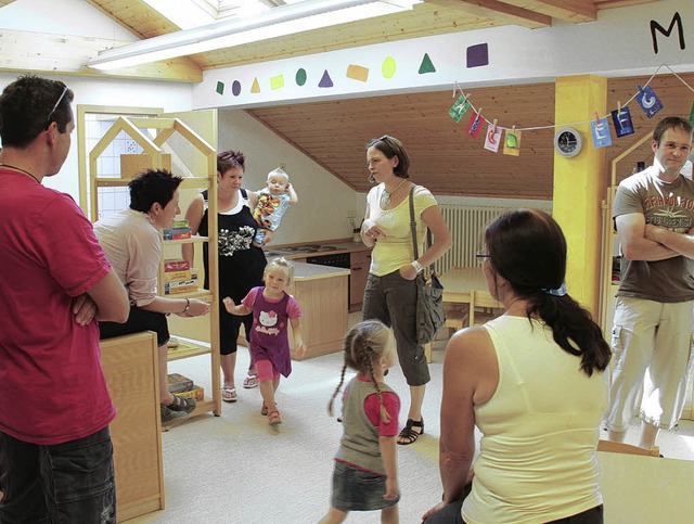 Werbung fr die Kleinkindgruppe: Groe...am Tag der Offenen Tr im Kindergarten  | Foto: Wilfried_Dieckmann