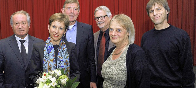 Ein letztes Gruppenbild mit den Frakti... (Grne) und Marcel Matt (Liberale).   | Foto: Juri Junkov