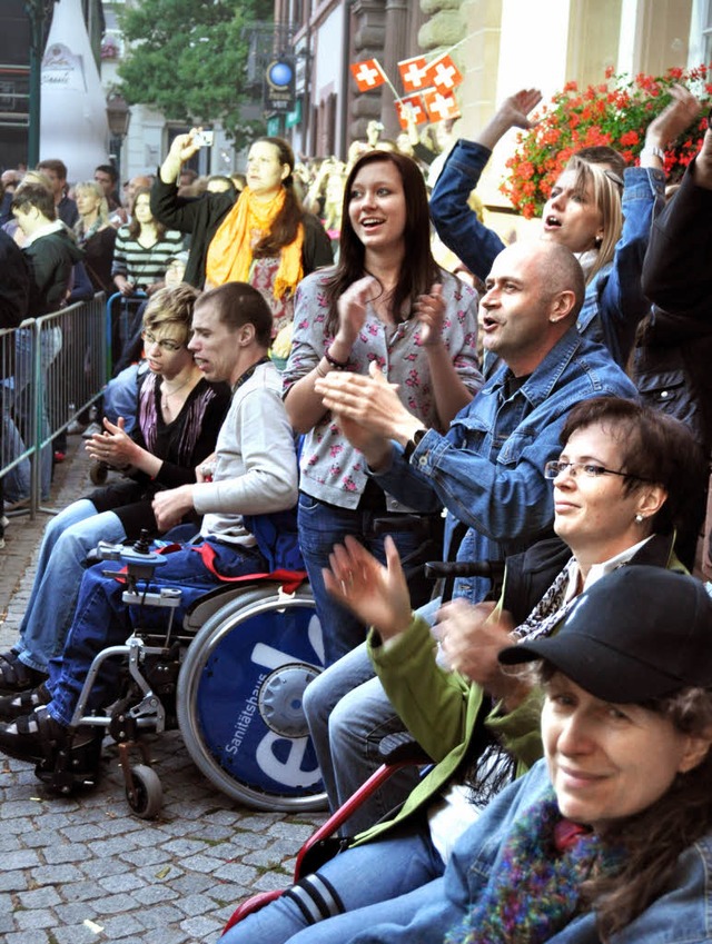 Sommersound 2011 in Schopfheim: Der Ve...Flche fr behinderte Menschen bereit.  | Foto: N. Kapitz