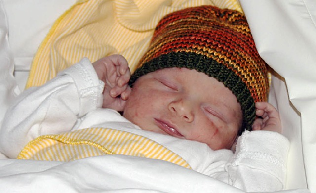 Schaltjahr-Baby Eric Sphre aus Sexau  | Foto: LRA