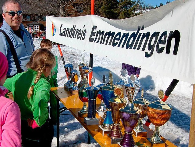Pokalschau beim Kreisjugendskitag  | Foto: christian ringwald