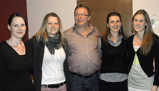 Beim Vorstand des TuS Dachsberg bleibt... die Susanne Schupp (von links) ablst  | Foto: Karin Stckl-Steinebrunner