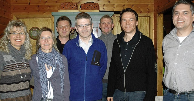 Der neu gewhlte Vorstand des TC Hnne...s cker, Thorsten Brotz und Ralf Flum   | Foto: Brigitte Chymo