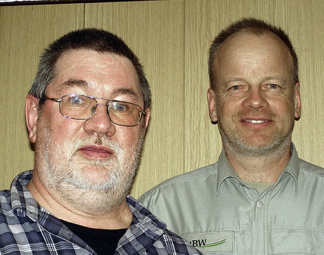 Adalbert Kaiser (links) und Felix Kell...nd der Holzkette Schwarzwald gewhlt.   | Foto: Liane Schilling