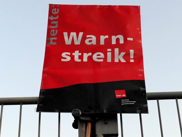 Auch im Sdwesten hat die Gewerkschaft Verdi zu Warnstreiks aufgerufen.  | Foto: dpa
