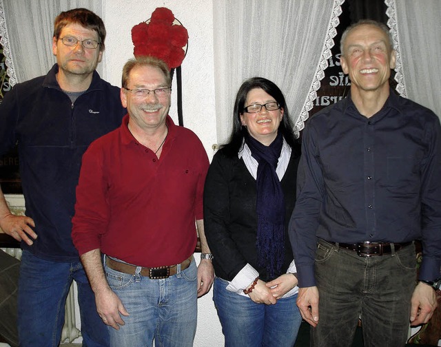 Vorstandsmitglieder des Frdervereins ...zende) und Ulrich Turzer (Beisitzer).   | Foto: Erhard Morath