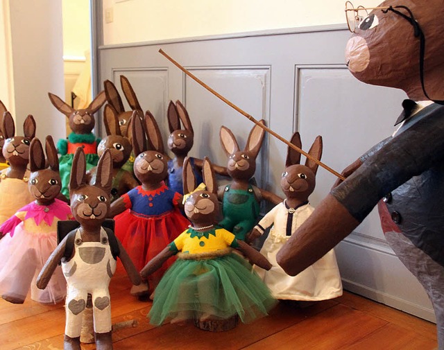 Hschenschule im Doppelpack: klein auf...useum in der Osterausstellung ansehen.  | Foto: Fotos: Eva Wolters