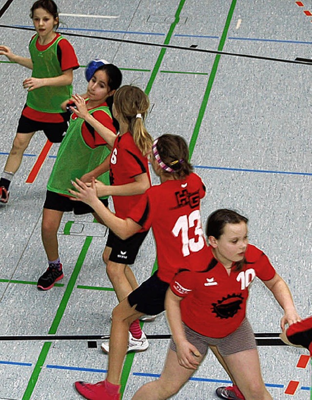 Handballtalente zeigen, was sie knnen.   | Foto: Heinz Vollmar