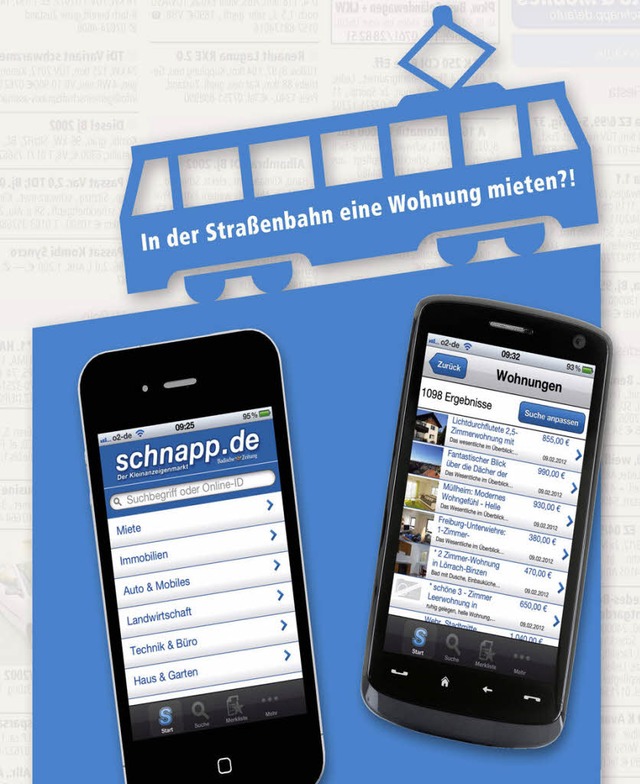 I-Phone oder Android: schnapp.de funktioniert auf beiden.   | Foto: bz