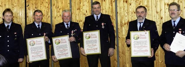 Die Freiwillige Feuerwehr Hg-Ehrsberg... Bernhard Zettler und Robert Faller.    | Foto: gerhard Wiezel