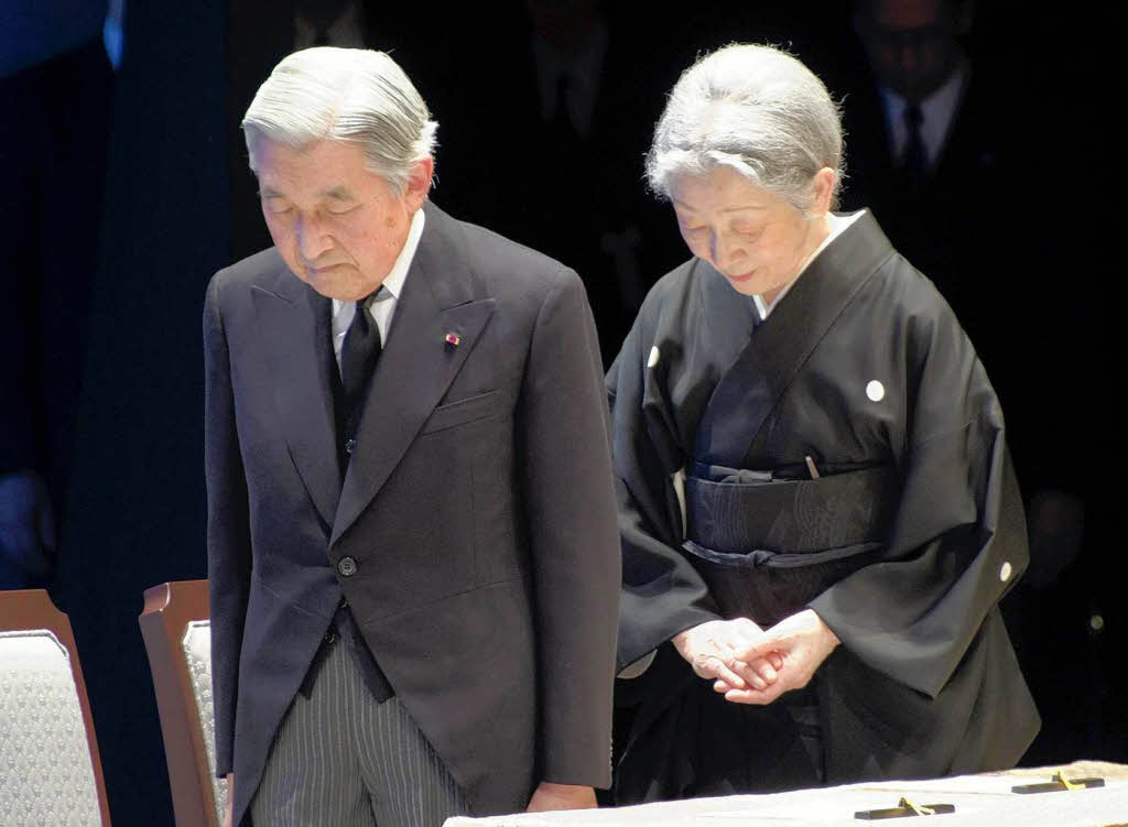 Das japanische Kaiserpaar Akihito und Michiko.