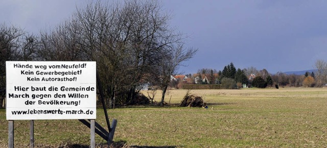 Einig ist man sich in Mar ch in der Ab...lehnt aber auch ein Gewerbegebiet ab.   | Foto: julius steckmeister